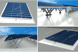 design pv solar system via autocad, sketchup, pvsyst in kw