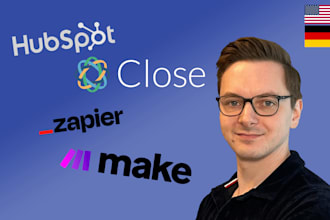 give you automation consulting in close io, make, zapier