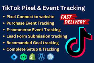 setup tiktok pixel, purchase event tracking via google tag manager