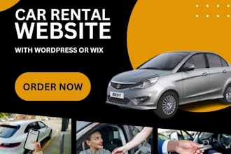 design a professional car rental website for your company