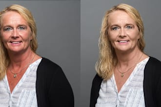 do professional business or corporate headshot or portrait retouch