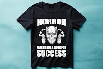 do or redo custom typography, vintage and retro t shirt design