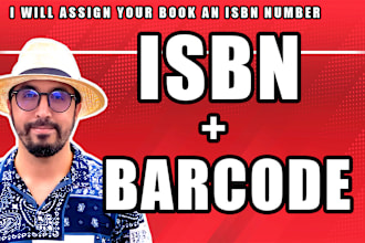 assign your book isbn number and barcode from a USA publishing company