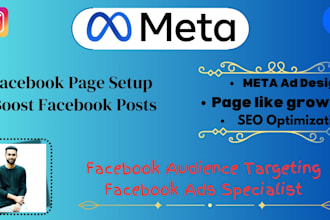create and set up facebook business page and social media accounts