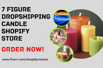 do candle shopify store candle dropshipping led lighting scented candle website