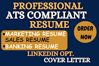 craft sales resume, marketing resume, cover letter, linkedin and resume writing