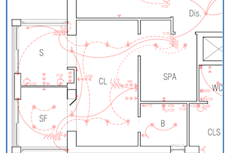 design plans of electrical and plumbing systems
