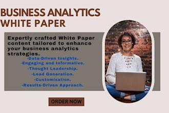 handle business analytics white papers for you