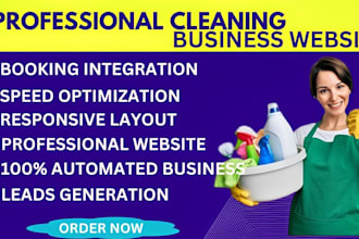 build office, house cleaning service website or appointment, booking website