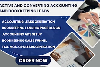 exclusive accounting leads, bookkeeping leads, tax, mca leads, accounting leads
