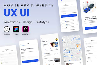 do figma website design, website ui design, mockup, landing page