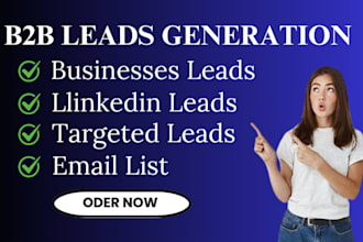 do b2b lead generation and email list build prospect