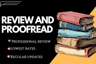 professionally review and proofread your book