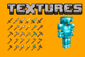 design custom minecraft textures for you