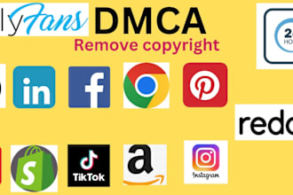 send dmca takedown notice to delete copyright infringeing all internet