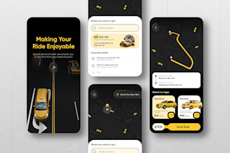 build cab booking android and ios app and loan, banking, laundry, tour