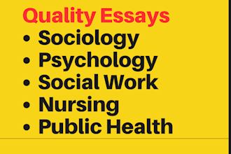 do pyschology, sociology, social work, public health, nursing