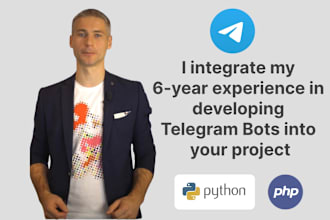 develop a smart telegram bot with a user friendly interface