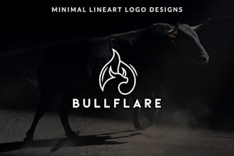 create modern minimalist business logo design and intro video