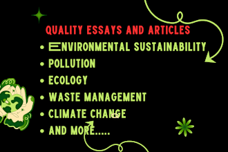 do climate change, environmental sustainability, engineering and ecology