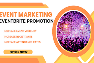 eventbrite, event, webinar, show, concert promotion to attract attendees