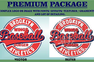 vectorize, recreate, upscale your logo and graphics in 2 hours