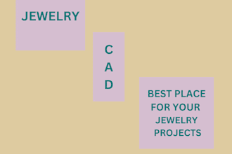 do jewelry cad design for 3d printing and rendering