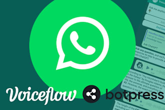create whatsapp ai chatbot using voiceflow botpress business automation