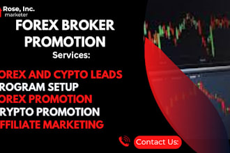 do forex broker promotion, forex leads and crypto promotion