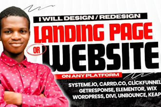 design carrd co, systeme io website, carrd website redesign systeme landing page
