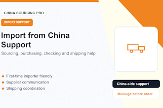 help you import products from china with sourcing and shipping