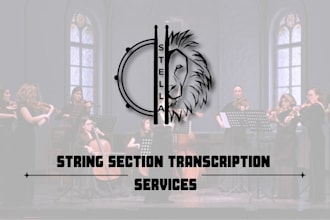 do accurate transcriptions for violin, viola, and cello in one day