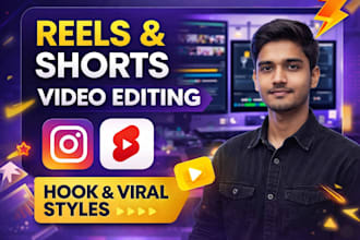 edit high retention reels and youtube shorts for growth