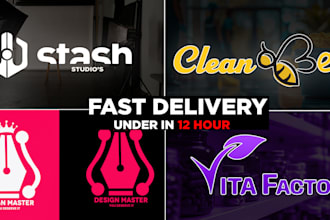create design minimal initial logo for business