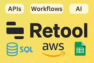 build enterprise level retool applications and dashboards