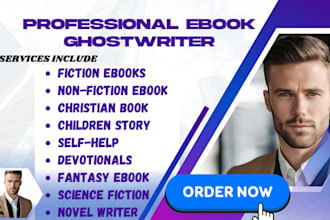 ghostwrite fiction ebook children book christian non fiction ghost book writer