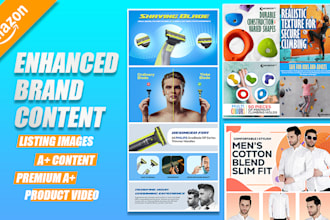 design amazon ebc such as aplus content, listing images