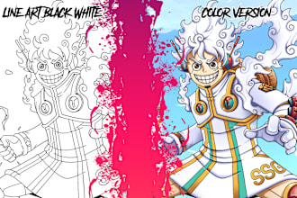 draw amazing anime and manga art by request