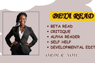 beta read your manuscript, alpha reader,  developmental edit, structural edit