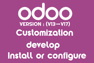 install or configure odoo, customize odoo modules