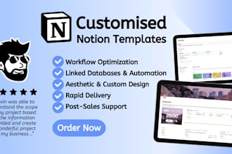 build custom notion templates for productivity and workflow optimization