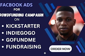 run targeted fb ads for crowdfunding campaigns kickstarter, indiegogo, gofundme