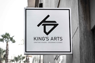 design modern geometric minimalist company logo for your business or brand