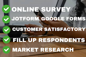 create online survey with jotform google form and fill up respondents