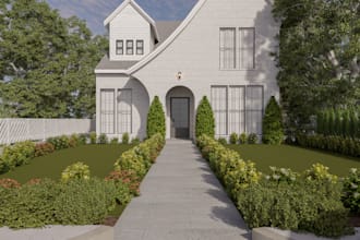 render 3d architectural exteriors for houses