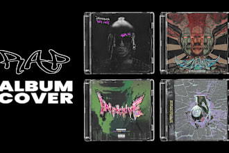 create an amazing rap cover art for you in 24hrs
