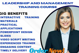 create management course leadership training materials for physical training