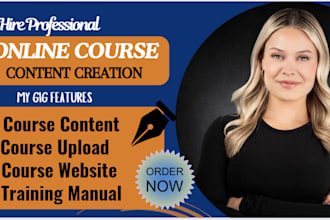 create online course content, course creation book writer instructional manual