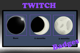 make custom badges or emotes for twitch