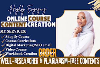create online course content, synthesia video course, lesson plan, coaching